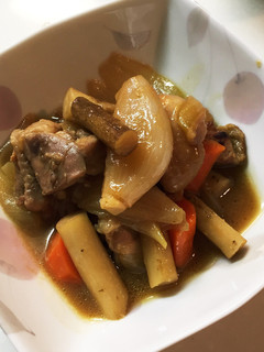 簡単♡鶏肉と根菜のみそ煮♫-レシピのメイン写真