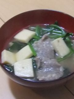 粉豆腐入りニョッキのすいとん-レシピのメイン写真