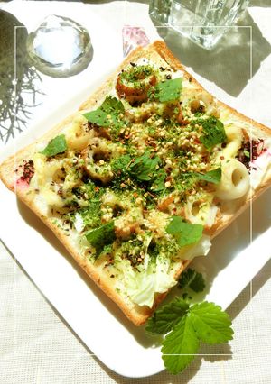 キャベツ×竹輪❂　磯・紫蘇レモントースト-レシピのメイン写真