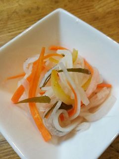 お正月に昆布柚子なます-レシピのメイン写真