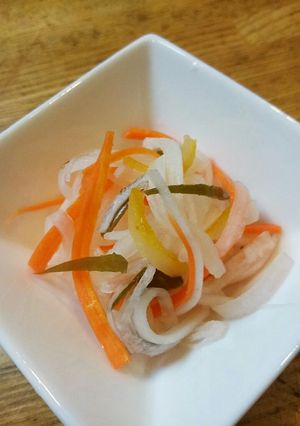 お正月に昆布柚子なます-レシピのメイン写真