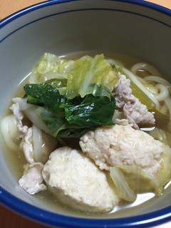 汁まで飲める!フワフワ鶏団子うどん鍋-レシピのメイン写真