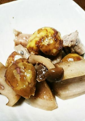 栗のほくほく炒め煮-レシピのメイン写真