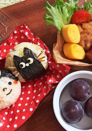 キャラ弁☆女の子と黒ネコちゃん♡-レシピのメイン写真