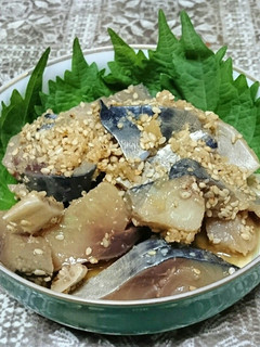 お酒のお供に!絶品!ごま鯖-レシピのメイン写真