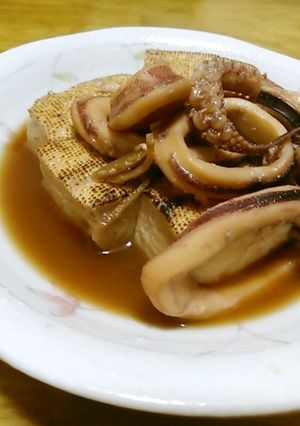 いかと焼豆腐の煮物-レシピのメイン写真