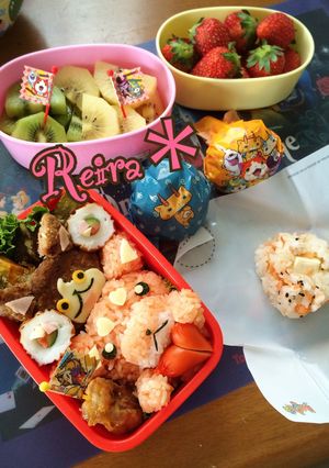 遠足＊妖怪ウォッチキュン太郎おにぎり弁当-レシピのメイン写真