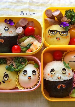 ふなっしー♡キャラ弁-レシピのメイン写真