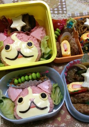 ♫妖怪ウォッチのキャラ弁♫ジバニャン-レシピのメイン写真