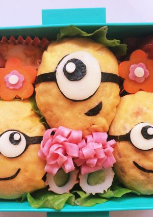 ❁キャラ弁❁オムライスミニオン❁-レシピのメイン写真