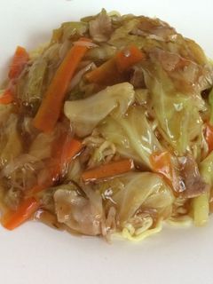 冷蔵庫にある野菜で絶品あんかけ焼きそば-レシピのメイン写真