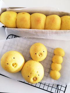 カボチャ餡のちぎりパン☆ハロウィンにも♪-レシピのメイン写真