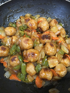 簡単!甘辛味の野菜たっぷり肉だんご炒め-レシピのメイン写真