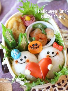 キャラ弁*簡単♪ラブラブ♡ハロウィン弁当-レシピのメイン写真