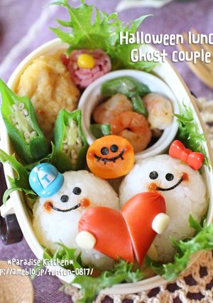 キャラ弁＊簡単♪ラブラブ♡ハロウィン弁当-レシピのメイン写真
