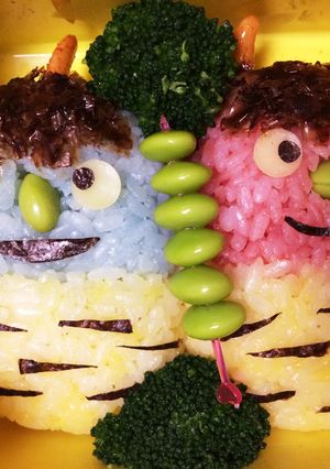 ♫鬼退治〜キャラ弁♫-レシピのメイン写真