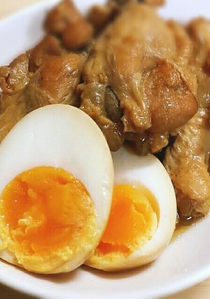 手羽元と半熟玉子のお酢煮-レシピのメイン写真