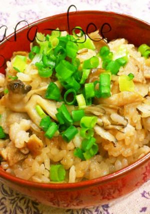 中華風♡豚ごぼうときのこの炊き込みご飯-レシピのメイン写真