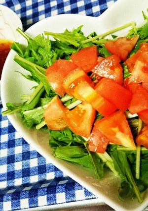 水菜のサラダ-レシピのメイン写真