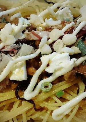 納豆とクリチーのササッとパスタ-レシピのメイン写真
