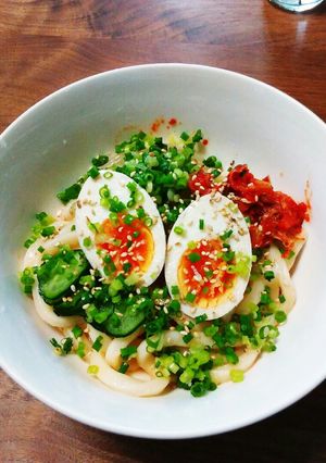 濃くウマ！豆乳コチュジャンダレうどん-レシピのメイン写真