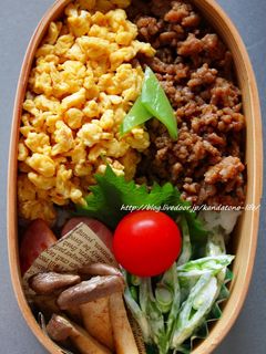 お弁当に☆海苔おかかそぼろ丼-レシピのメイン写真