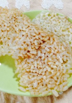 ほうじ茶入りのおせんべい-レシピのメイン写真