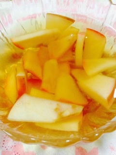 ほうじ茶の林檎コンポート-レシピのメイン写真