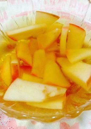ほうじ茶の林檎コンポート-レシピのメイン写真