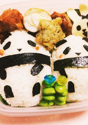 パンダさん弁当♡デコ弁♪-レシピのメイン写真