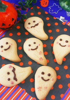 ハロウィン♡キュートなゴーストクッキー-レシピのメイン写真
