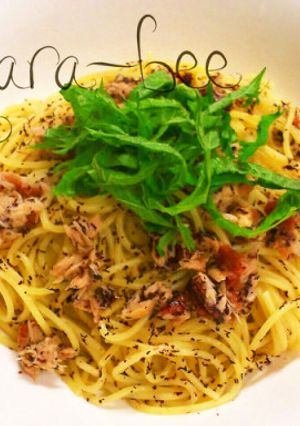 和えるだけ♡梅しそツナのゆかりパスタ-レシピのメイン写真