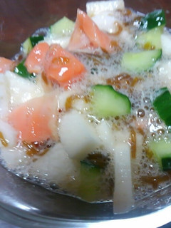 三色のもずく酢和え-レシピのメイン写真
