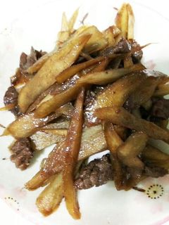 牛蒡と牛肉の甘辛炒め-レシピのメイン写真