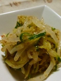 モヤシと胡瓜のピリ辛中華酢の物-レシピのメイン写真