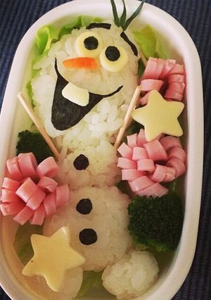 アナ雪＊オラフ弁当-レシピのメイン写真