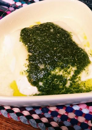 とろけるチーズオンザ豆腐バジルソースかけ-レシピのメイン写真
