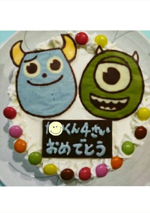 モンスターズインク　ケーキ-レシピのメイン写真