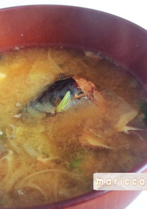 鯖味噌煮缶のお味噌汁*簡単 美肌♡-レシピのメイン写真