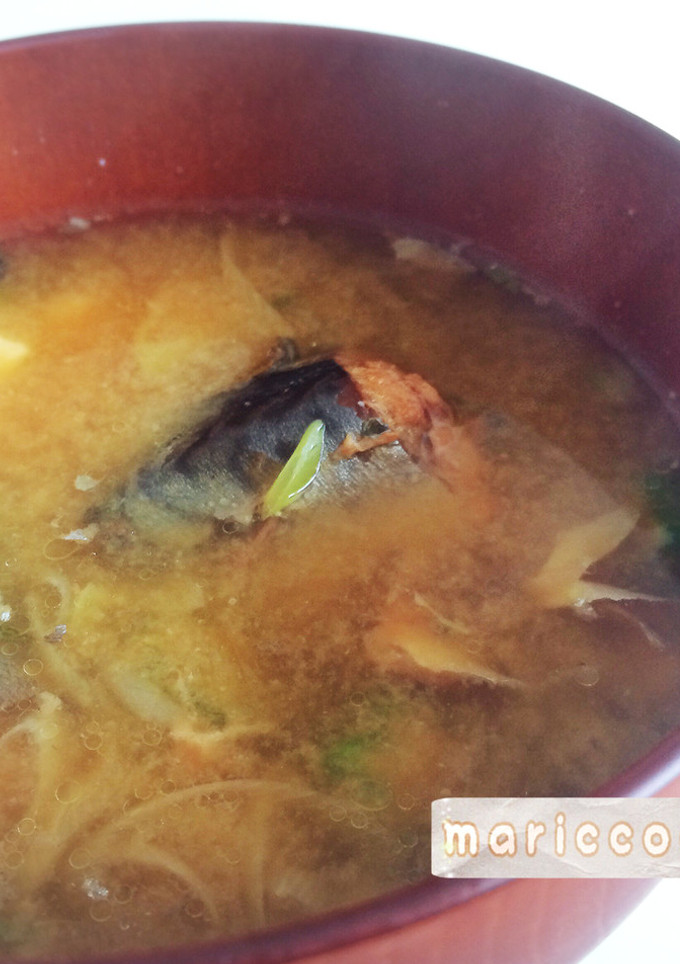 鯖味噌煮缶のお味噌汁*簡単 美肌♡-レシピのメイン写真