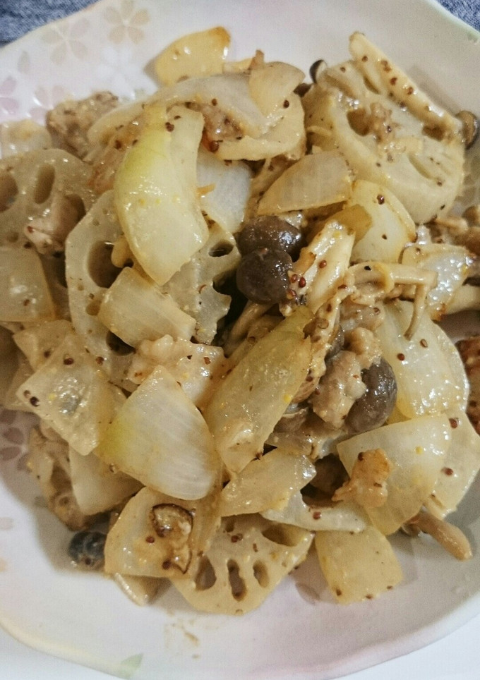 豚肉と野菜のマスタードマヨ炒め-レシピのメイン写真