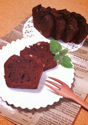 レーズンとくるみの濃厚チョコパウンド*-レシピのメイン写真