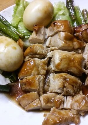 簡単漬けるだけ~胸肉の串なし丸焼き鳥~-レシピのメイン写真
