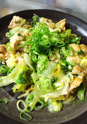 鶏肉でネギ塩レタスチキン-レシピのメイン写真