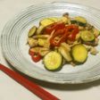 食感命☆マコモダケとズッキーニの炒め