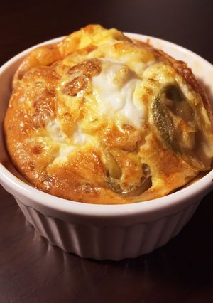 混ぜて焼くだけ♪納豆とザーサイのココット-レシピのメイン写真