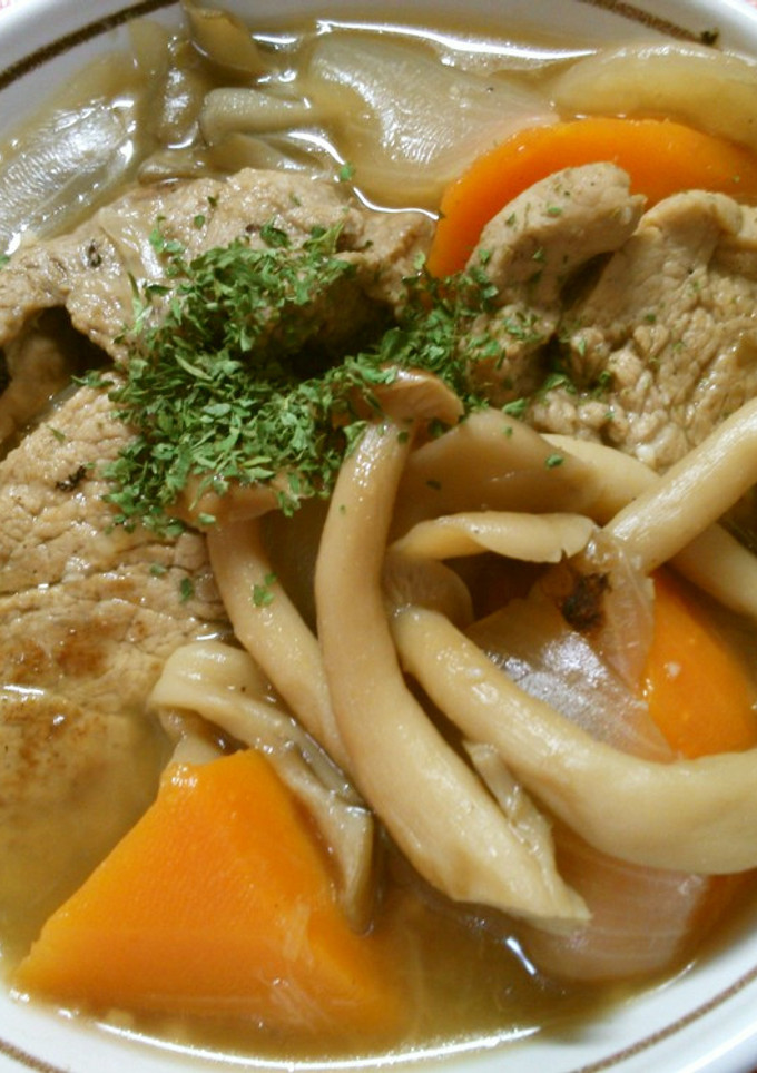 簡単♪豚肉と きのこの 白ワイン煮込み-レシピのメイン写真
