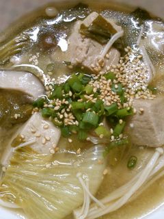 マグロと チンゲン菜の 味噌中華煮込み!-レシピのメイン写真