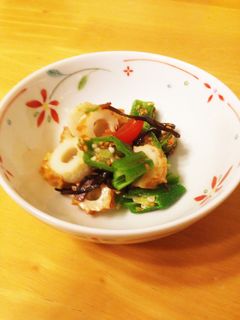 簡単あと一品☆オクラとちくわの塩昆布和え-レシピのメイン写真