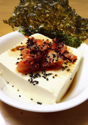 簡単レシピ！韓国風ひややっこ-レシピのメイン写真